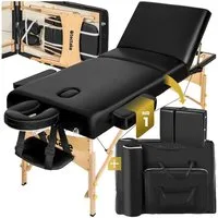 tectake Massageliege 3 Zonen Massageliege (Set, 1-St., mit Tragetasche), Breite 70 cm, Polsterung 10 cm