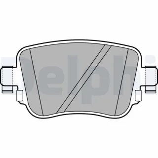 Delphi Bremsbel?ge hinten Audi Seat Skoda VW LP2709
