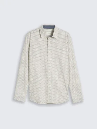 Tom Tailor - Gemustertes Slim Fit Hemd beige/blau - Gr. - XXXL