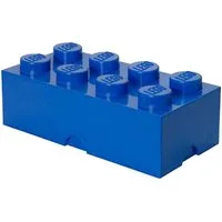 Room Copenhagen Aufbewahrungsdose LEGO® Storage Brick 8 Blau, mit 8 Noppen, Baustein-Form, stapelbar