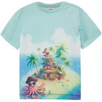 s.Oliver Junior Kurzarmshirt Sommershirt für Boys mit Motiv