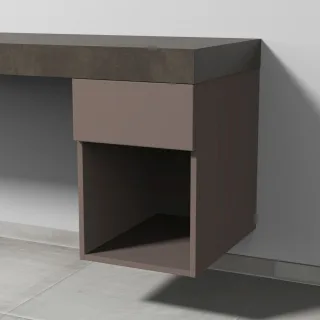 Sanipa Anbau-/Solitärschrank 2morrow (P3351) 510x350x520 Taupe-Matt, P33511T P33511T