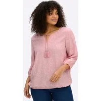 Sheego Klassische Bluse Tunika 3/4-Arm