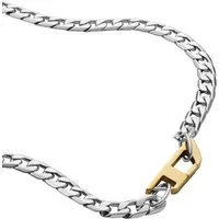 Diesel Kette mit Anhänger Schmuck Edelstahl Halsschmuck Panzerkette STEEL