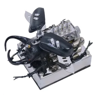 NIKOLATOY V8 Alloy Mechanical Model Desktop Ornament Science Discovery Toys Gifts