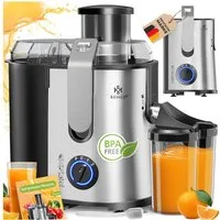 KESSER Entsafter, 1100 W, Entsafter für Obst und Gemüse aus Edelstahl 1100W
