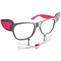 Sun Staches Kostüm Maus Partybrille, Lustige Brille in Maus-Optik