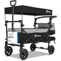 Sekey Bollerwagen Sekey Bollerwagen Faltbar mit Dach 150KG mit 3-Punkt-Sicherheitsgurte