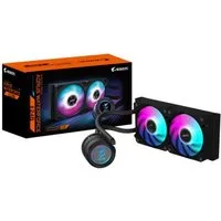 Gigabyte Gehäuselüfter AORUS WATERFORCE II 240 AIO Flüssigkeits-CPU-Kühler - 2x120mm ARGB-Lüf