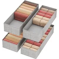 Lifewit Aufbewahrungsdose Schubladen Organizer, Kleiderschrank Organizer, Schrank Organizer (4 St)