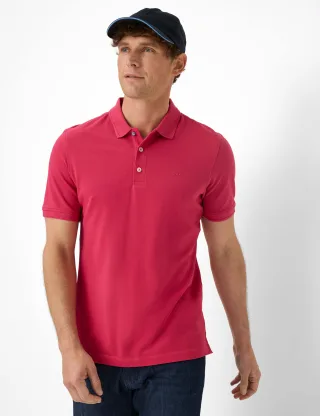 Brax Herren Polo Style PETE berry, hellrot, Gr. 6XL