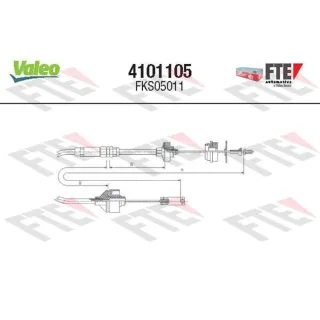 Valeo Kupplungsseil Citroen Berlingo Peugeot Partner 4101105