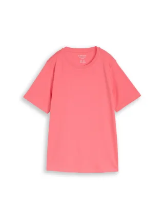 Tom Tailor - Plus Size - Basic T-Shirt aus Baumwolle soft coral pink - Gr. - 44