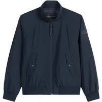 Marc O'Polo Outdoorjacke blau,Casual,Polyester,Unifarben,Stehkragen,Lang,Regular Fit