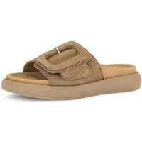 Gabor Pantolette, Plateau, Sommerschuh, Schlappen mit großer Zierschnalle