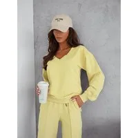 EloModa Jogginganzug Damen Jogginganzug Freizeitanzug mit Sweatshirt Baumwoll-Trainingsanzu (2-tlg)