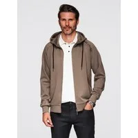 OMBRE Sweatjacke Herren-Sweatjacke mit Stehkragen und Kapuze