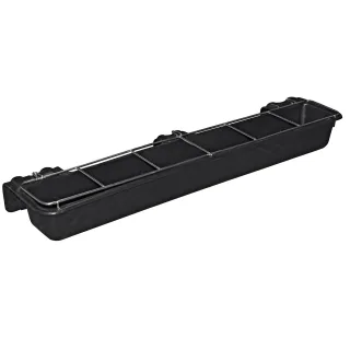 Kerbl Langfuttertrog, 9l mit Freßgitter schwarz - 323492