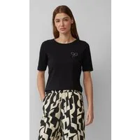 s.Oliver Culotte Hose Strukturierte Culotte mit Elastikbund und Eingrifftaschen