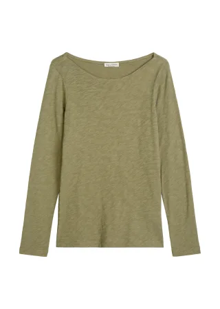 Marc OPolo Casual - U-Boot-Longsleeve regular Pure Sage - Gr. - XS