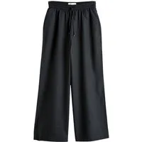 Next Palazzohose Schlupfhose mit weitem Bein und Leinen, Kurzgröße (1-tlg)