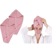 Betz Turban-Handtuch mit Knopf BERLIN Kopfhandtuch Haarturban, (2-St), mit Knopfverschluss