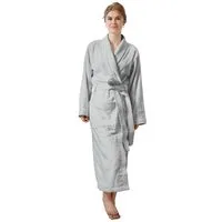 SIEGENTHAL Damenbademantel Damen Bademantel Frottee Velour Schalkragen Flauschig Wadenlang, Schalkragen, Gürtel, saugfähigem Frottee,Pflegeleicht und langlebig,praktische Taschen