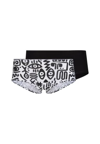 SKINY - Skiny Damen Panty Doppelpack SKINY ADVANTAGE Cotton Stretch kuranyiblack selection - Gr. - 38