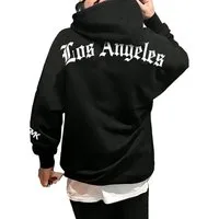 RMK Kapuzenpullover Herren Hoodie Pullover Langarmshirt Oversize Los Angeles mit Kapuze