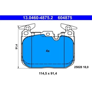 ATE Bremsbel?ge vorne BMW 1er F20 2er F22 3er F30 4er