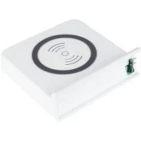 Qi Wireless Charging Pad 15 Watt rechts, Ladeschale weiß, für USB-Desktop-Schnellladestation PCA-D006W (rechte Seite)