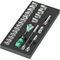 Wera Steckschlüssel (23 St), Werkzeugmodul 1/3 Zyklop 3/8"