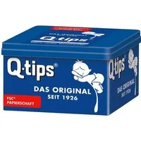 Q-tips Wattestäbchen, 206-St., 100% Baumwollwatte