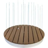 SUMMER FUN Gartendusche Outdoor Gartendusche Bodendusche, rund Ø 74 cm, m (Komplett-Set, 1 St)