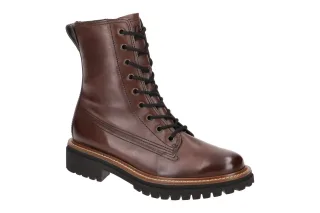 Paul Green Damen Stiefeletten 9768-05x Braun Saddle Elegant Echtleder Kaltfutter