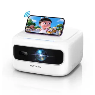 Ultimea Apollo P10 Portable Projector 300 ANSI Lumens Dual WIFI 5G/2.4G Screen Mirroring Electric Focus 120" Giant Scree