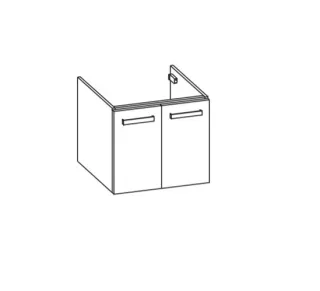 Artiqua 412 Waschtischunterschrank für Strada K0778, K0797, Riviera Eiche quer NB, 412-WU2T-I32-7179 412-WU2T-I32-7179-438