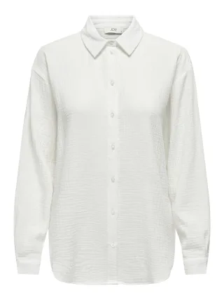 JDY - JDYTHEIS LIFE L/S LOOSE SHIRT WVN NOOS Cloud Dancer - Gr. - S