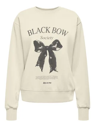 ONLY - ONLLUCINDA BOW L/S O-NECK BOX SWT - Gr. - L