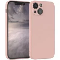 EAZY CASE Handyhülle für Apple iPhone 13 Mini Hülle Silikon 5,4 Zoll, Hülle mit Kameraschutz Bumper Case silikonschutzhülle Rosa / Altrosa