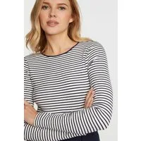 RICHROYAL Langarmshirt im schönen, gerippten Streifenmuster