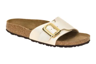 Birkenstock 1029393 Catalina Cushion Beige Pantolette - Graceful Pearl white