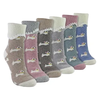 6 Paar Damen Dicke Warme Wollsocken fürs Bett