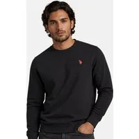 U.S. Polo Assn. Rundhalspullover USJaxxon – Herren Sweatshirt mit Rundhalsausschnitt Weiche Baumwollmischung, formstabil und mit Logo-Stickerei