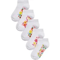 Next Kurzsocken Sneakersocken mit Baumwolle und Fußbett, 5er-Pack (5-Paar)