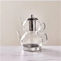 Karaca Teekanne Karaca Pandora Induktions-Glas-Teekannen-Set, 3L, Hitzebeständig