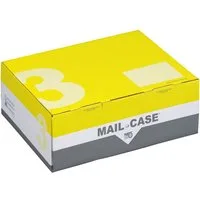 NIPS Versandtasche MAIL-CASE Post-Versandkarton (10 Stück), mit Sicherheits-Steckverschluss, 44,5 x 35,5 x 15,5 cm, Wellkarton
