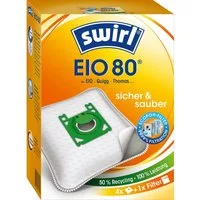 Swirl Staubsaugerbeutel Swirl EIO 80 EIO80, passend für EIO Koenic Quigg Staubsauger, inkl. 1 Filter - zuschneidbar, 4 St., Optimale Passform, MicroPor® Plus-Qualität für lange Nutzungsdauer