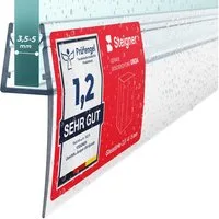 STEIGNER Duschdichtung Duschtürdichtung gerade 30 cm UK04 (1 Stk) Transparent 3,5-5 mm, L: 30 cm, (1 Stück Packung, Einzeldichtung), Dichtung für Eckeinstieg Dusche oder Fünfeckdusche mit Duschtür