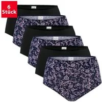 celodoro Taillenslip Damen Taillenslip 6er Pack, Microfaser, Blümchen-Muster